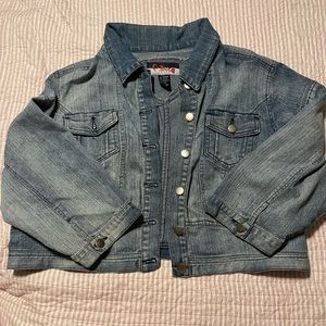 Cropped jean jacket